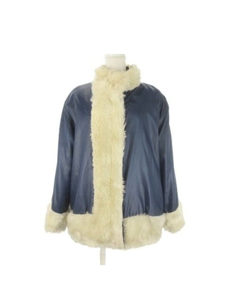 Dior Sport Jacket M Navy Fur Long Sleeve High